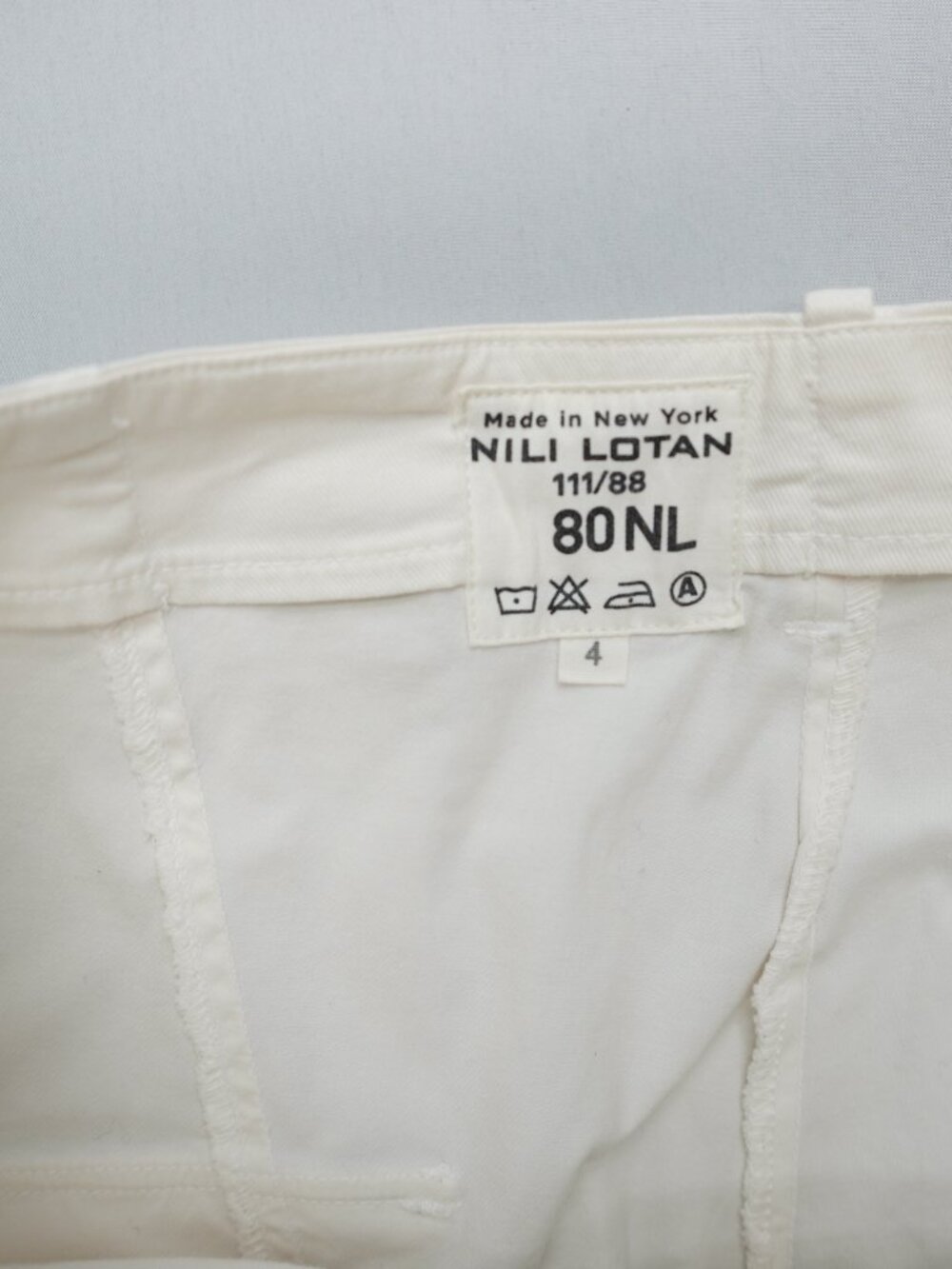 Nili Lotan Paris Pants in Eggshell Size 4 - Picture 8 of 13